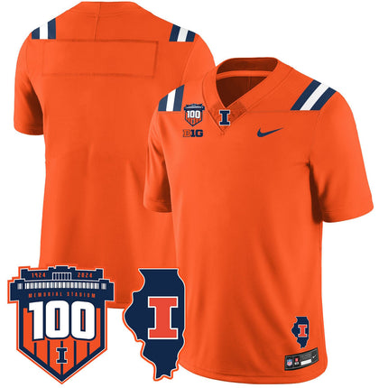 Men's Illinois Football Vapor Jersey - All Stitched