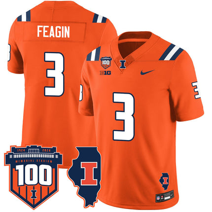 Men's Illinois Football Vapor Jersey - All Stitched