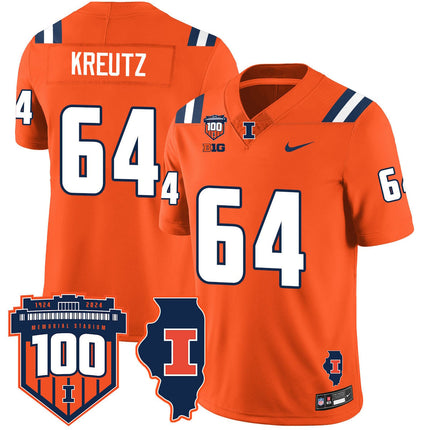 Men's Illinois Football Vapor Jersey - All Stitched