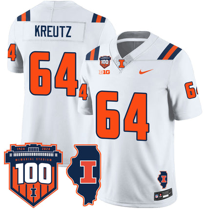 Men's Illinois Football Vapor Jersey - All Stitched