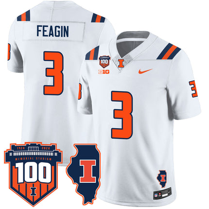Men's Illinois Football Vapor Jersey - All Stitched