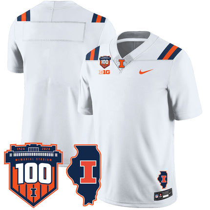 Men's Illinois Football Vapor Jersey - All Stitched