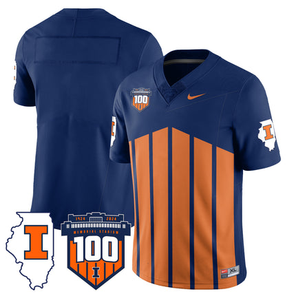 Men's Illinois Football Vapor Jersey - All Stitched