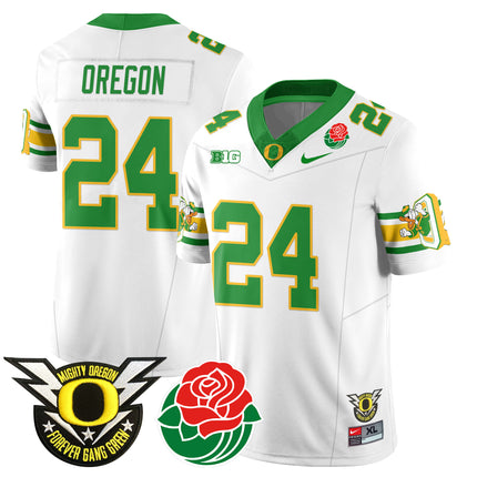 Men's Oregon Ducks 2024 Rose Bowl Jersey - All Stitched 412VTHNJS003