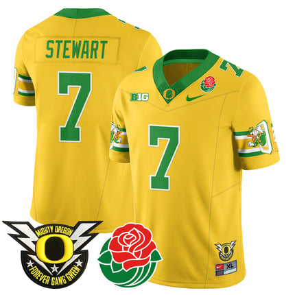Men's Oregon Ducks 2024 Rose Bowl Jersey - All Stitched 412VTHNJS003
