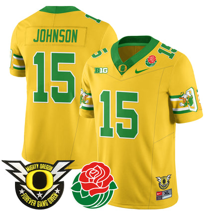 Men's Oregon Ducks 2024 Rose Bowl Jersey - All Stitched 412VTHNJS003