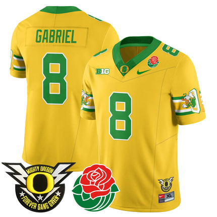 Men's Oregon Ducks 2024 Rose Bowl Jersey - All Stitched 412VTHNJS003
