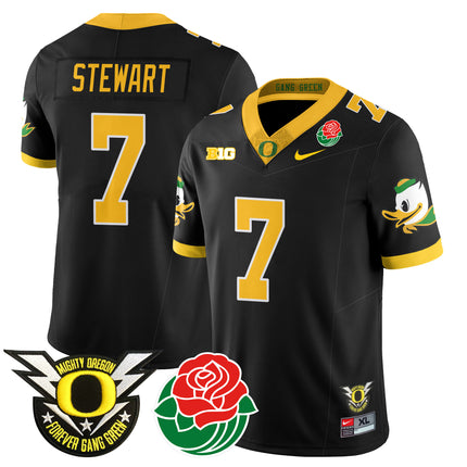 Men's Oregon Ducks 2024 Rose Bowl Jersey N1 - All Stitched 412VTHNJS003