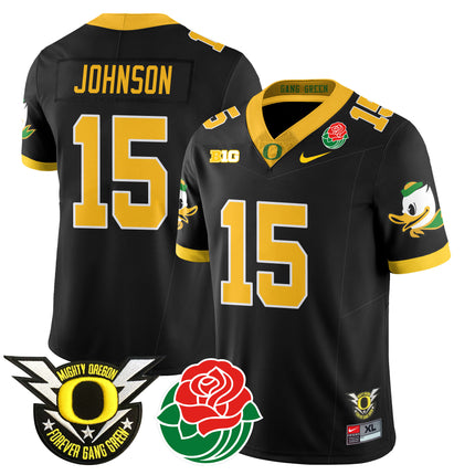 Men's Oregon Ducks 2024 Rose Bowl Jersey N1 - All Stitched 412VTHNJS003