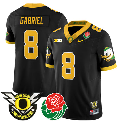 Men's Oregon Ducks 2024 Rose Bowl Jersey N1 - All Stitched 412VTHNJS003
