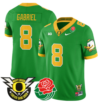 Men's Oregon Ducks 2024 Rose Bowl Jersey N1 - All Stitched 412VTHNJS003