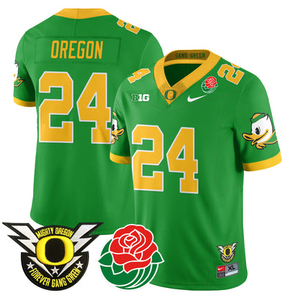 Men's Oregon Ducks 2024 Rose Bowl Jersey N1 - All Stitched 412VTHNJS003