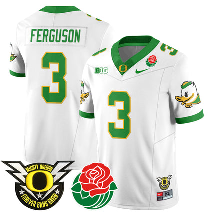 Men's Oregon Ducks 2024 Rose Bowl Jersey N1 - All Stitched 412VTHNJS003
