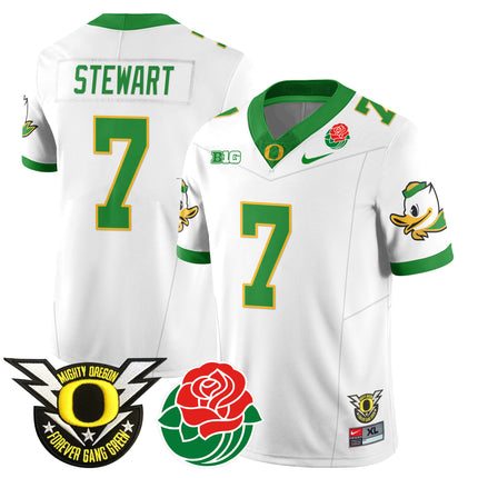 Men's Oregon Ducks 2024 Rose Bowl Jersey N1 - All Stitched 412VTHNJS003