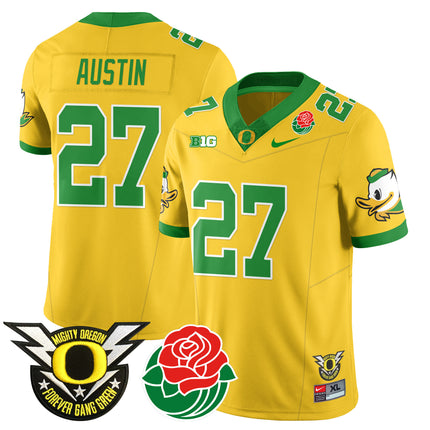 Men's Oregon Ducks 2024 Rose Bowl Jersey N1 - All Stitched 412VTHNJS003