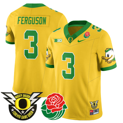 Men's Oregon Ducks 2024 Rose Bowl Jersey N1 - All Stitched 412VTHNJS003