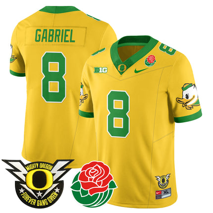 Men's Oregon Ducks 2024 Rose Bowl Jersey N1 - All Stitched 412VTHNJS003