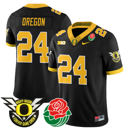 Men's Oregon Ducks 2024 Rose Bowl Jersey N2 - All Stitched 412VTHNJS003