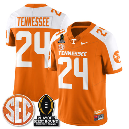 Men's Tennessee Volunteers Football Jersey - Playoff First Round Patch - All Stitched