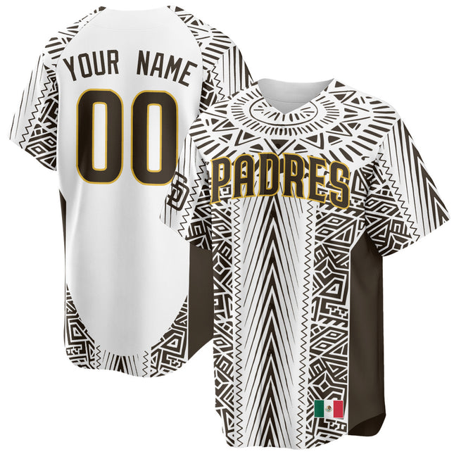 Custom Gender/Name San Diego Padres Mexican Heritage Jersey - All Stitched