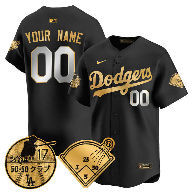 Custom Los Angeles Dodgers Vapor Limited Jersey - Shohei Ohtani Patch - All Stitched