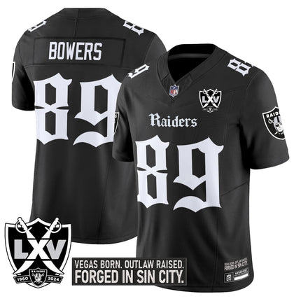 Men's Las Vegas Raiders 'Gothic Sin City Shadows Edition' Vapor Limited Jersey - All Stitched