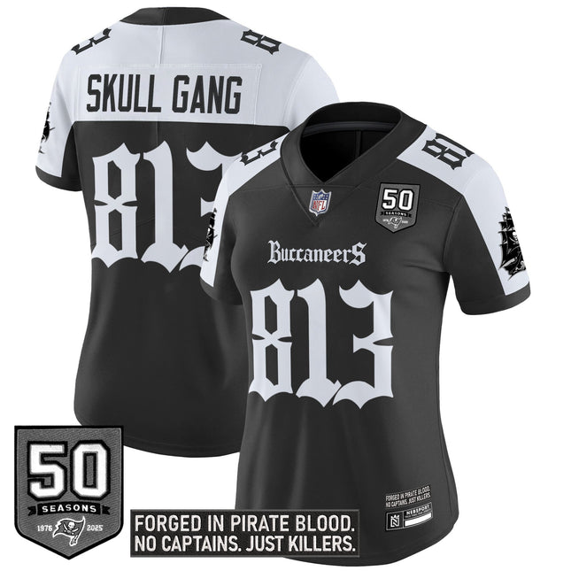 Women's Tampa Bay Buccaneers 'Gothic Pirate Shadows Edition' Vapor Limited Jersey - All Stitched