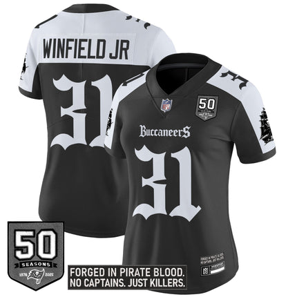 Women's Tampa Bay Buccaneers 'Gothic Pirate Shadows Edition' Vapor Limited Jersey - All Stitched