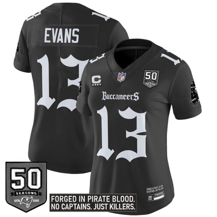 Women's Tampa Bay Buccaneers 'Gothic Pirate Shadows Edition' Vapor Limited Jersey - All Stitched