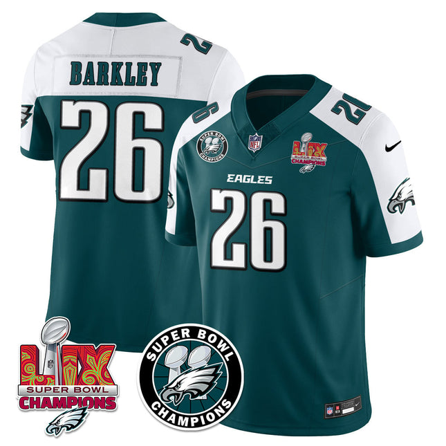 Men's Philadelphia Eagles Super Bowl LIX Champions Jersey V2 - All Stitched