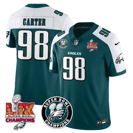 Men's Philadelphia Eagles Super Bowl LIX Champions Jersey V2 - All Stitched