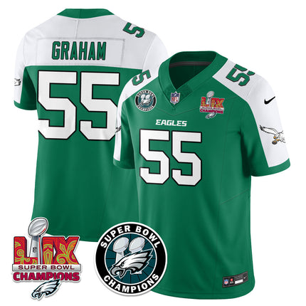 Men's Philadelphia Eagles Super Bowl LIX Champions Jersey V2 - All Stitched
