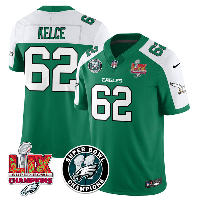 Men's Philadelphia Eagles Super Bowl LIX Champions Jersey V2 - All Stitched