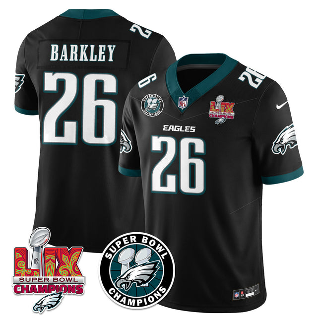 Men's Philadelphia Eagles Super Bowl LIX Champions Jersey V2 - All Stitched