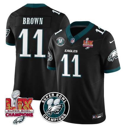 Men's Philadelphia Eagles Super Bowl LIX Champions Jersey V2 - All Stitched