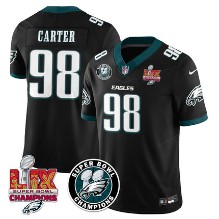 Men's Philadelphia Eagles Super Bowl LIX Champions Jersey V2 - All Stitched