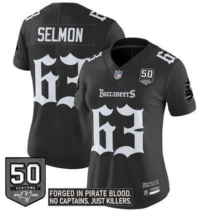 Women's Tampa Bay Buccaneers 'Gothic Pirate Shadows Edition' Vapor Limited Jersey - All Stitched