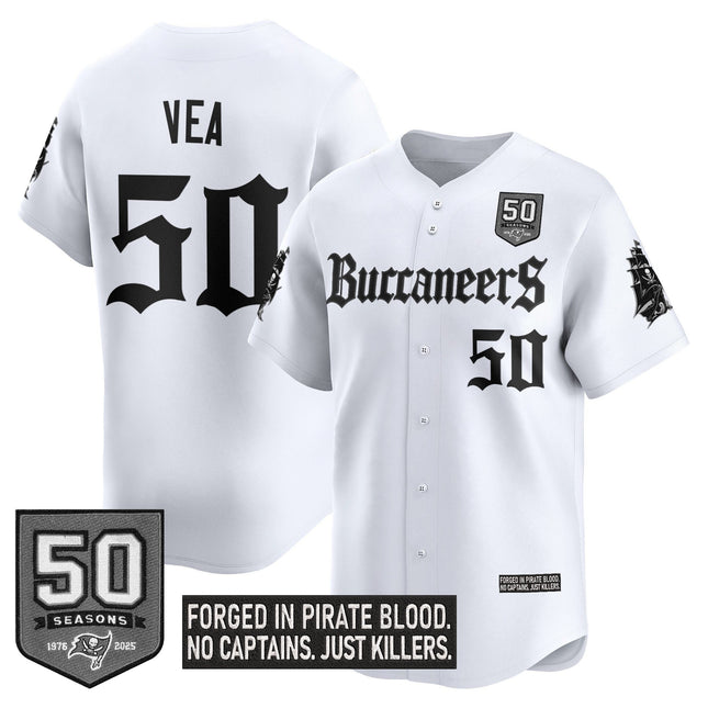 Men's Tampa Bay Buccaneers 'Gothic Pirate Shadows Edition' Vapor Baseball Jersey - All Stitched