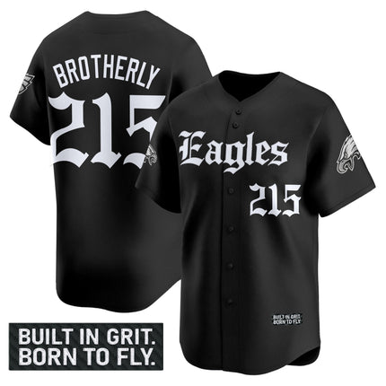 Men's Philadelphia Eagles 'Gothic Philly Edition' Vapor Baseball Jersey - All Stitched