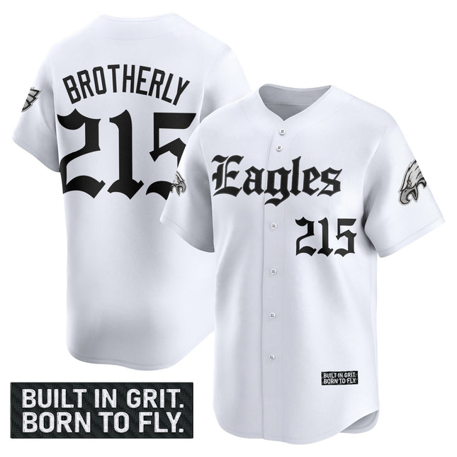 Men's Philadelphia Eagles 'Gothic Philly Edition' Vapor Baseball Jersey - All Stitched