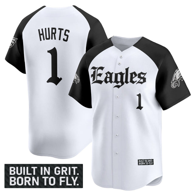 Men's Philadelphia Eagles 'Gothic Philly Edition' Vapor Baseball Jersey - All Stitched