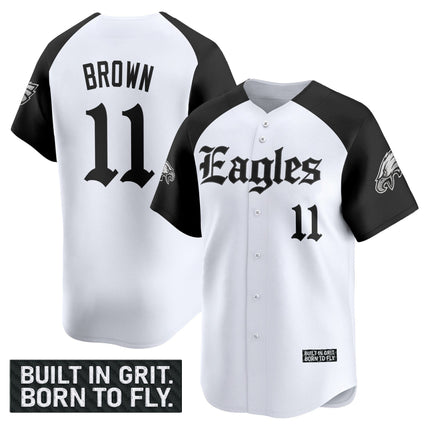 Men's Philadelphia Eagles 'Gothic Philly Edition' Vapor Baseball Jersey - All Stitched