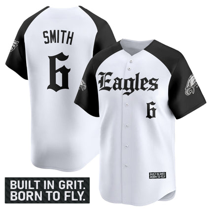 Men's Philadelphia Eagles 'Gothic Philly Edition' Vapor Baseball Jersey - All Stitched