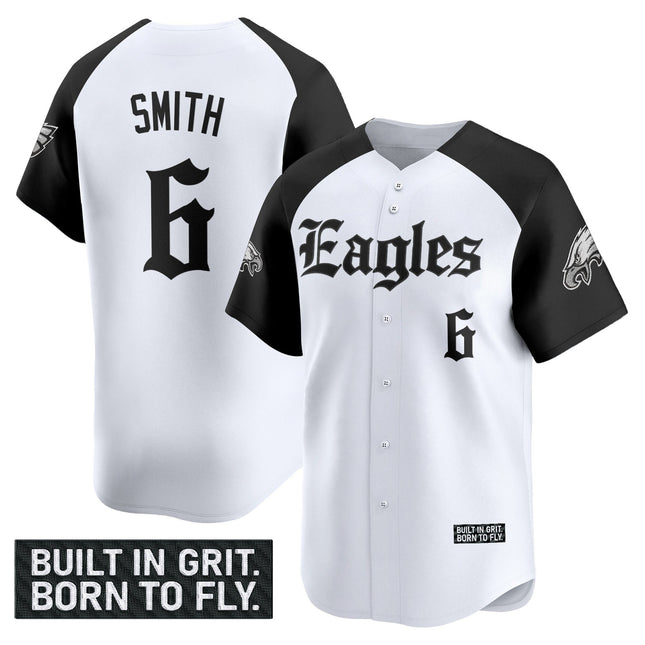 Men's Philadelphia Eagles 'Gothic Philly Edition' Vapor Baseball Jersey - All Stitched