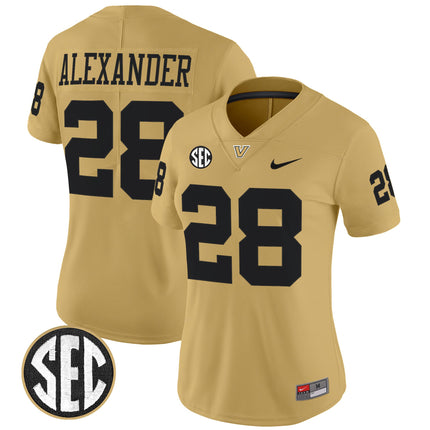 Women's Vanderbilt Commodores 2025 Vapor Limited Jersey - All Stitched