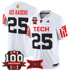 White / #25 Red Raiders / S