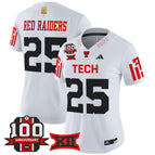 White / #25 Red Raiders / S