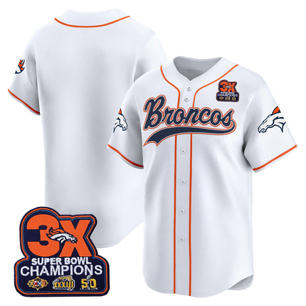 Men's Denver Broncos 2025 Vapor Baseball Jersey - All Stitched