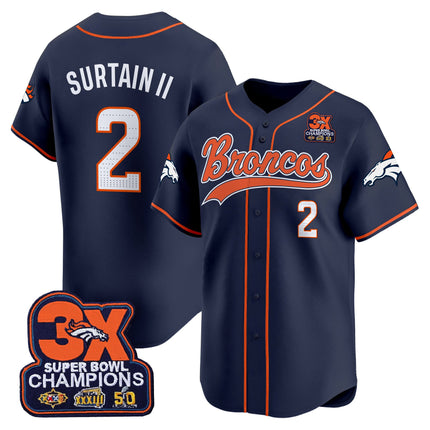 Men's Denver Broncos 2025 Vapor Baseball Jersey - All Stitched