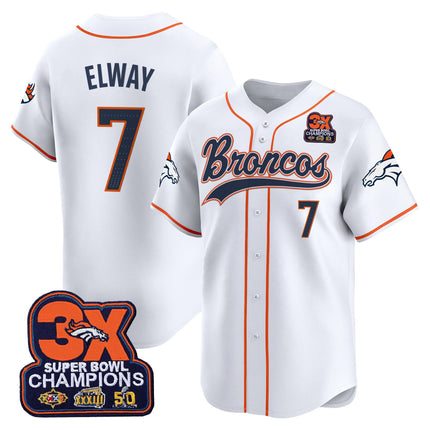Men's Denver Broncos 2025 Vapor Baseball Jersey - All Stitched